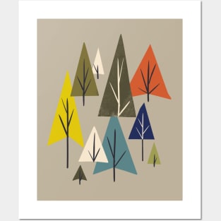 Multicolor Pines Posters and Art